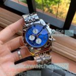 High Quality Copy Breitling Navitimer Blue Dial Stainless Steel Men's Watch